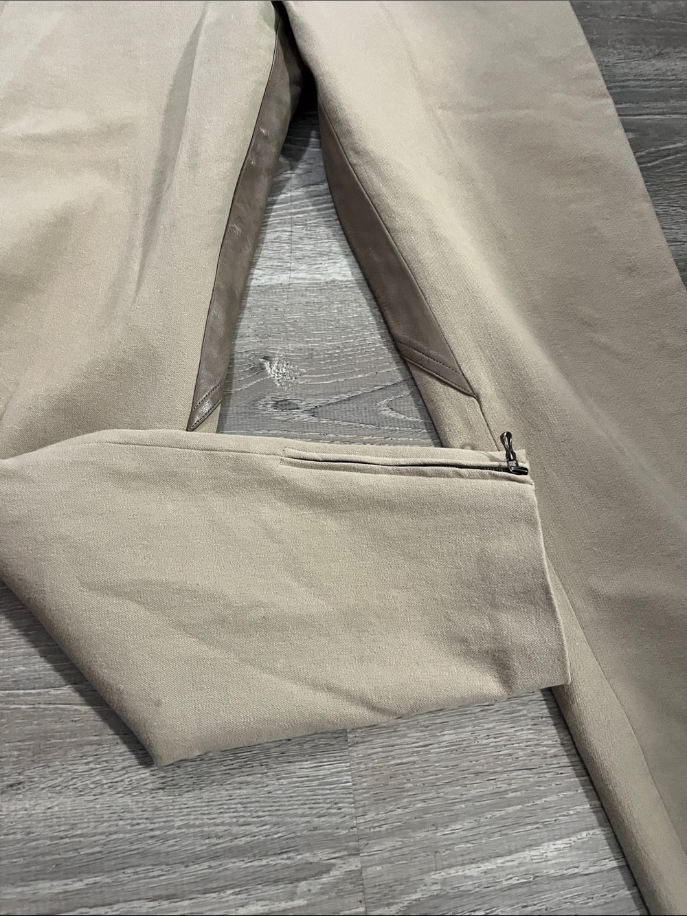 Rene Lezard Leather Patch Riding Pants Womens size 34 - Picture 3 of 10